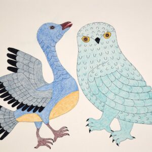 Mialia Jaw Original Drawing (Goose and Owl)